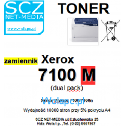 Toner magenta do Xerox Phaser 7100, 7100DN, 7100N - zamiennik, dual pack